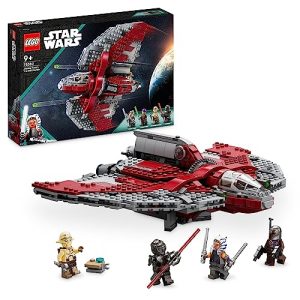 LEGO Star Wars Shuttle Jedi T-6 di Ahsoka Tano, Astronave Giocattolo con 4 Minifigure tra cui Sabine Wren e Marrok con Spade Laser, Giochi per Bambini e Bambine, Idea Regalo della Serie Ahsoka 75362