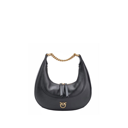 Pinko Brioche Hobo Mini Borsa A Spalla Nera